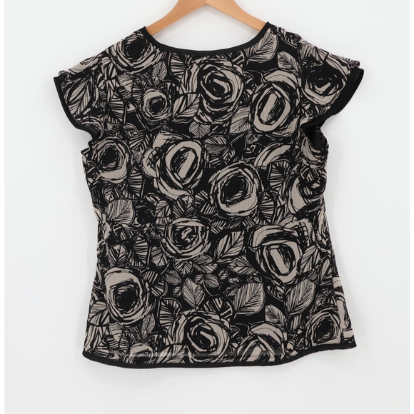 Whimsigoth Sheer Overlay Babydoll Top Dark Fairy Grunge Office Siren Size M‎ - Picture 2 of 12